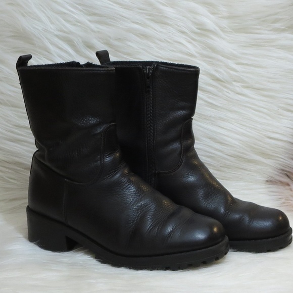 black leather ankle boots canada